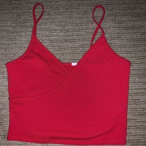 Red PacSun Basics Cropped Tank— Worn Once